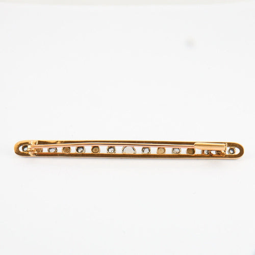 2 Златни и дијамантски брош-баррет