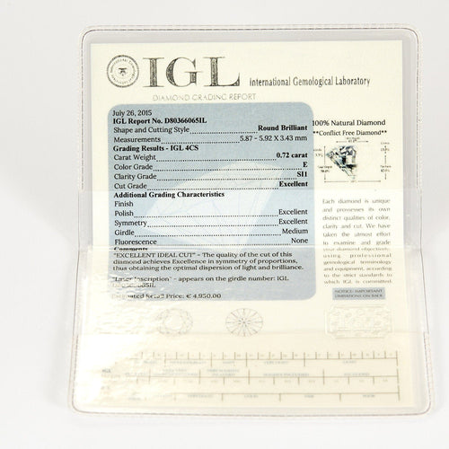 Collier Collier solitaire en or gris et diamant 58 Facettes B250691