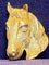 Broche Broche cheval en or jaune et diamants 58 Facettes