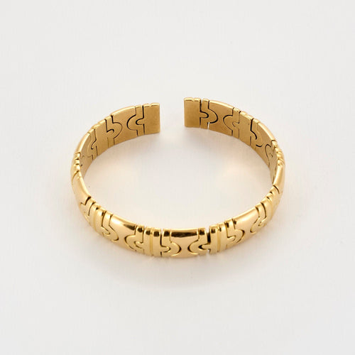 Bracelet Bracelet jonc ouvert en or jaune 58 Facettes RAM2844