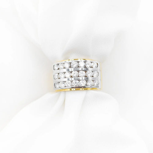 Bague Bague en or blanc sertie de diamants de 1,50 ct 58 Facettes 13414