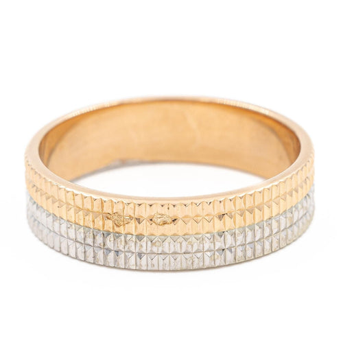 Bague 53 Bague Alliance  Or rose, Or blanc 58 Facettes 2216817CN