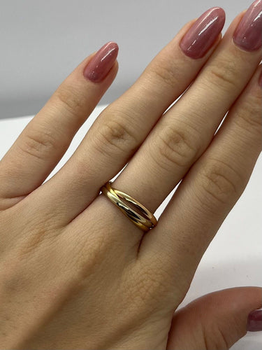 Bague 54 Alliance 3 ors 18K 58 Facettes 00053901