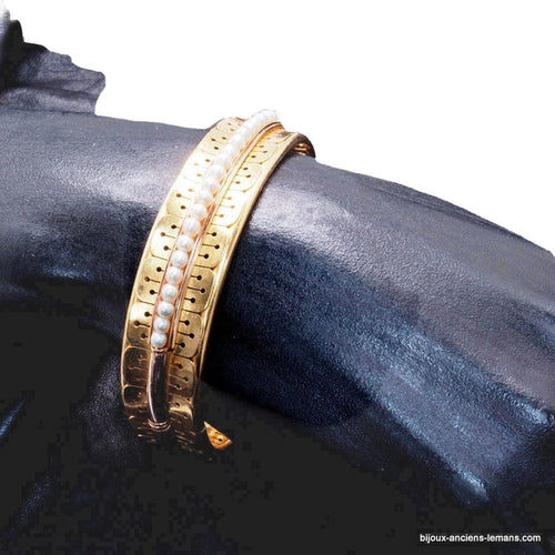 Bracelet Bracelet or et perles fines, époque Napoléon III 58 Facettes 4301