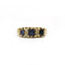 Bague 47 Bague - Or jaune, saphirs et diamants 58 Facettes 1122