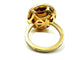 Bague 54 CHAUMET. Collection "Attrape-moi si tu m'aimes", bague or jaune, citrine et diamants 58 Facettes