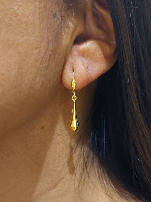 Boucles d'oreilles Boucles d'oreilles pendantes or jaune 58 Facettes 093851