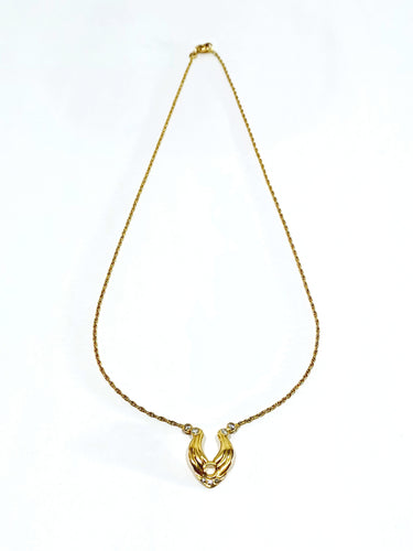 Collier Collier or jaune et diamants 58 Facettes