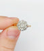 Bague 54 Bague marguerite diamant taille ancienne entouré de diamant taille rose (circa 1900) 58 Facettes A04476