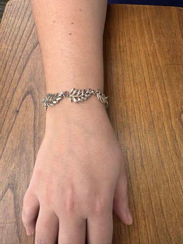 Bracelet Bracelet argent feuille 58 Facettes