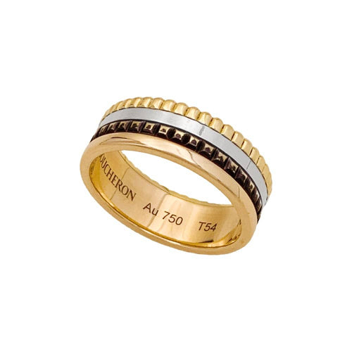 Bague 54 Bague Boucheron,"Quatre", en ors rose, blanc et jaune. 58 Facettes 33386