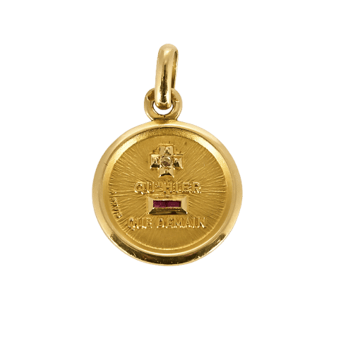 AUGIS - Känslomedalj i gult guld 