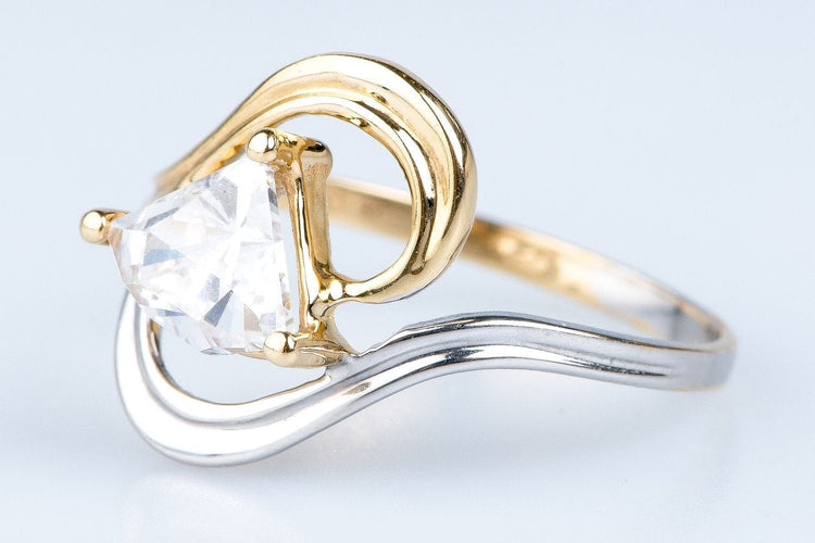 Bague 52 Bague en or bicolore 58 Facettes BGOXVY51