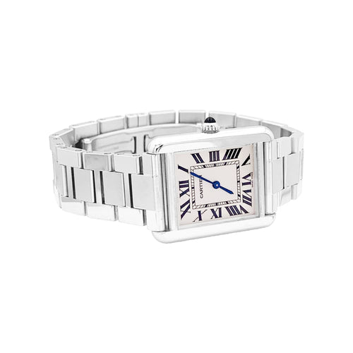 Montre Montre Femme CARTIER, « Tank Solo », acier. 58 Facettes 35007