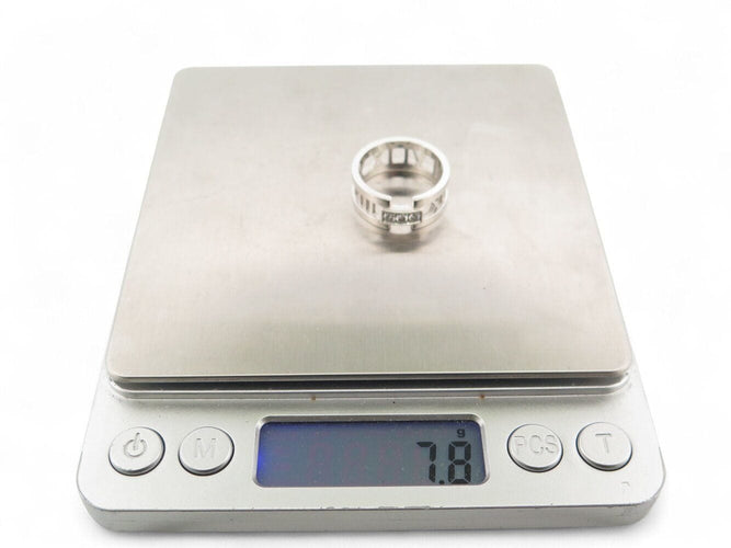 Bague 55 bague TIFFANY & CO 997153cn atlas gm t55 or blanc 18k 7.8gr diamants 58 Facettes 269962