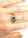 Bague 57 Bague or jaune saphir 26 diamants 58 Facettes AB373