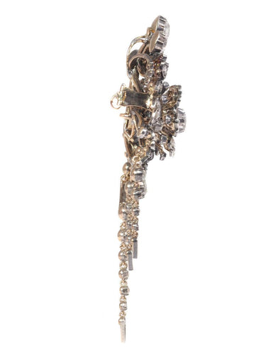 Broche Splendeur florale antique : broche de corsage Trembleuse avec diamants, 1860 58 Facettes 21028-0240
