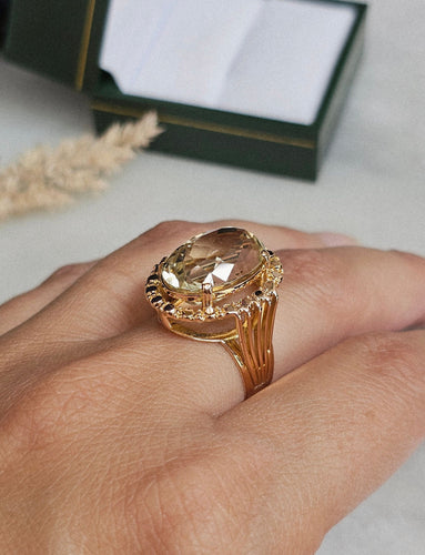 Bague 56 Bague Béryl vert 58 Facettes 599