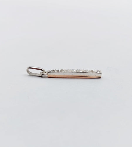 Pendentif Pendentif or rose et argent, diamant taille rose (circa 1890) 58 Facettes A06094