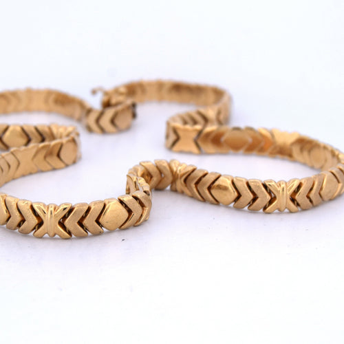 Vintage ketting van geelgoud 