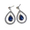 Boucles d'oreilles BOUCLES D'OREILLES EN PLATINE DE STYLE ART DÉCO AVEC DIAMANTS ET SAPHIR DE 1,60 ct 58 Facettes A2135