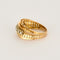 Bague 58.5 Bague bandeau or jaune et diamants 58 Facettes SQU3184