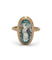 Bague 53 Bague or rose et Aigue-Marine 5 ct 58 Facettes