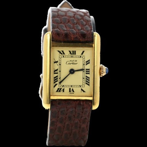 Montre Cartier Montre Tank Vermeil 58 Facettes MT43488