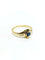 Bague 54 Bague or jaune diamants saphir 58 Facettes