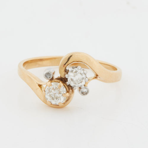 Bague 56 Bague or Jaune - Diamants 58 Facettes RÉF 5017/18