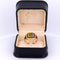 Bague 64 'MORNING RING' EN OR JAUNE 18 KT 58 Facettes