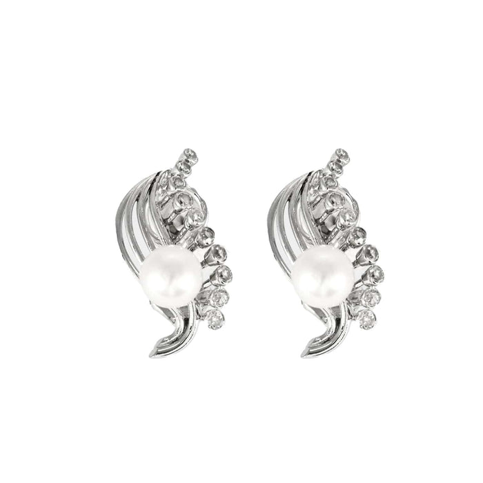 Boucles d'oreilles Boucles d 'oreilles anciennes diamants perles 58 Facettes