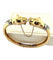 Bracelet Bracelet jonc têtes de panthères en or jaune 18 carats 58 Facettes