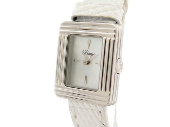 Montre montre POIRAY ma premiere mini 45207 quartz 21 mm acier cuir +ecrin 58 Facettes 268629