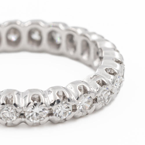 Bague 53 Bague Alliance Or blanc Diamant 58 Facettes 2282971CN