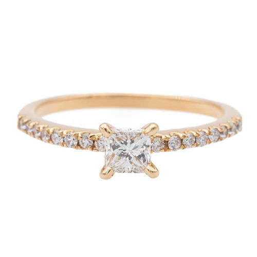 Bague 53 Bague Solitaire Or rose Diamant 58 Facettes 578722RV