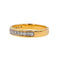 Bague 56 Bague  Demi alliance Or jaune Diamant 58 Facettes 4033198CN