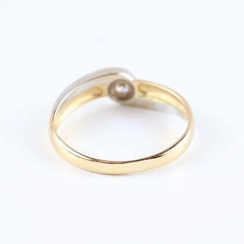 Inel Inel solitar din aur galben de 18 carate cu diamant 