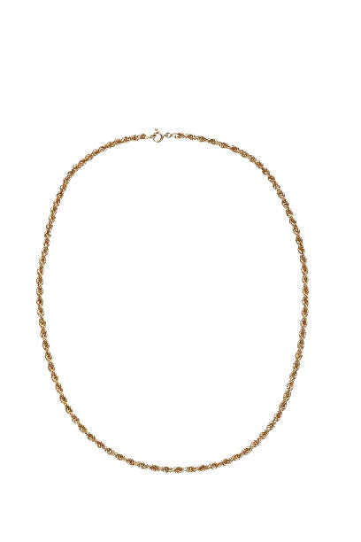 Gold twisted necklace