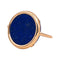 Bague 53 Ginette NY Bague Ever Lapis Disc Ring Or rose Lapis lazuli 58 Facettes 4970139RV