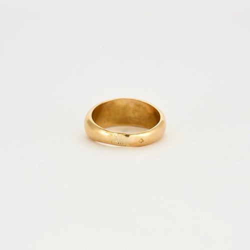 Bague 57 Bague or jaune bombée 58 Facettes LP243