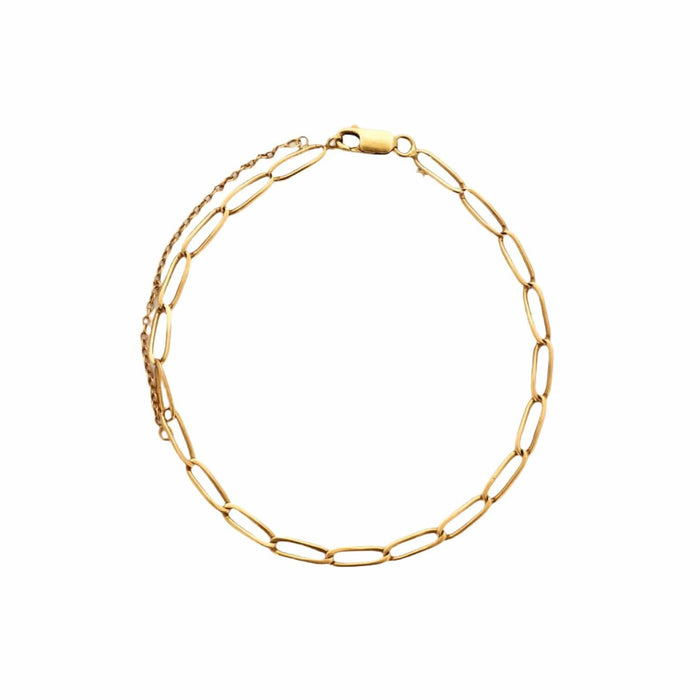 Bracelet Chaine or jaune gourmette 58 Facettes LP689-LP690