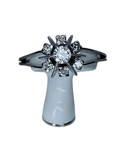 Bague 59 Bague Margueritte en Or blanc & Diamants 58 Facettes
