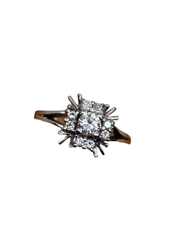 Bague 55 Bague Margueritte en Or blanc & Diamants 58 Facettes AB72