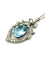 Collier Collier "Belle Epoque" en or, platine, aigue-marine et diamants 58 Facettes