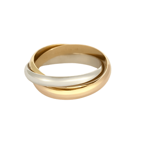 Bague 59 CARTIER – Trinity – Modèle Vintage - Bague trois ors 58 Facettes DADB-08