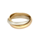 Bague 59 CARTIER – Trinity – Modèle Vintage - Bague trois ors 58 Facettes DADB-08