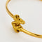 Bracelet Bracelet vintage en or jaune 18K têtes de Bélier 58 Facettes