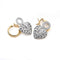 Boucles d'oreilles Boucles d'oreilles en or jaune et blanc serties de diamants (1,60 carat) 58 Facettes 17046