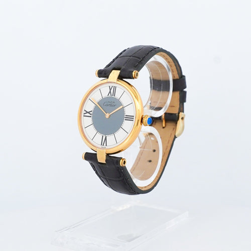 Montre Cartier Must Vendôme - Cadran gris ivoire - LM 58 Facettes